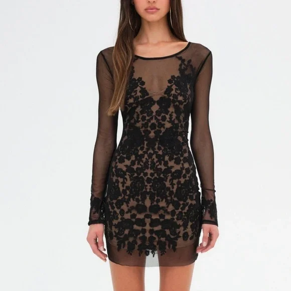 chinese dress ladies For Love & Lemons Midnight Velvet Sleeveless Mini Dress Black  blueandcream